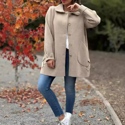 Isabeau – Manteau oversize classique avec boutons