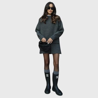 Ensemble en maille douillette