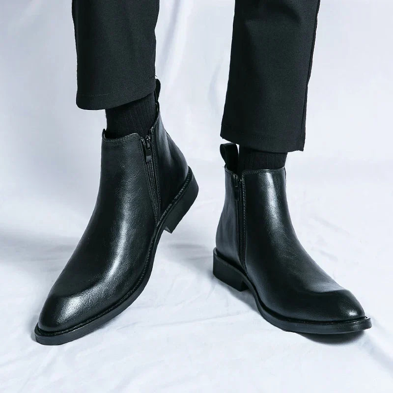 Cooper | Bottines Chelsea pour homme avec fermeture éclair et style élégant