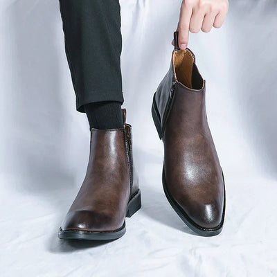 Cooper | Bottines Chelsea pour homme avec fermeture éclair et style élégant