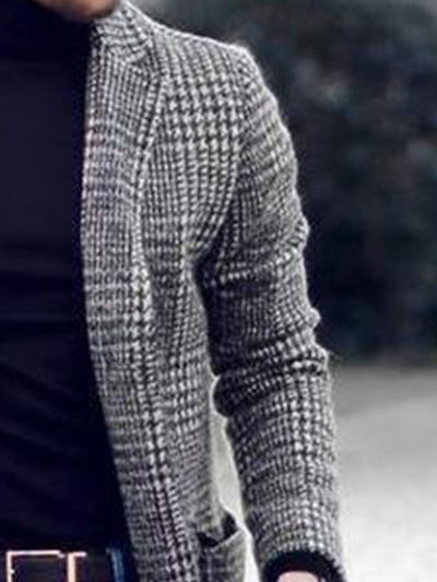 Adrien | Manteau long à carreaux