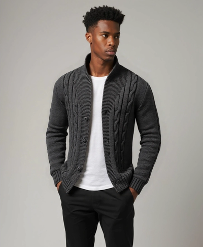 Cardigan Tricoté Élégant pour Hommes